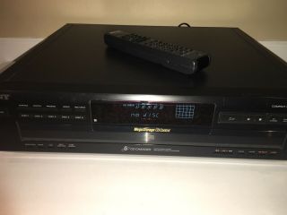Sony Cdp - Ce415 Compact Disc Cd Player 5 - Disc Carousel Changer With Remote Vtg