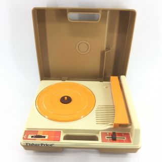 Vtg 1978 Fisher Price Phonograph Kids Record Player Turntable Model 825 T4a