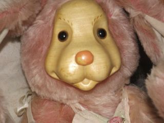 Antique Vintage Pink Raikes Rabbit Named " Princess "