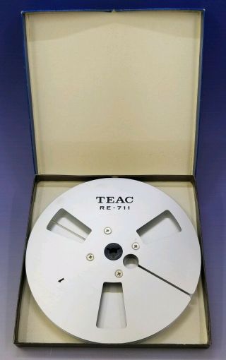 Vintage Teac 7 " Metal Reel Re - 711 For 1/4 " Tape