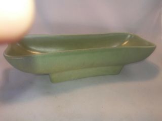 California Catalina GREEN pottery 1930 ' s VTG 2 pc serving party dishes Antique 8