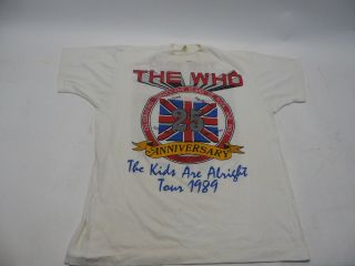 Vintage The Who 25 Year Anniversary 1989 Tour Shirt Size L