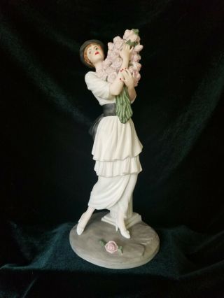 Vintage Louis Icart Figurine 1914 Bouquet Limited Edition Heirloom Tradition