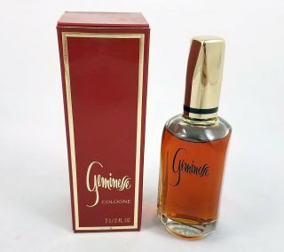 Vintage Geminesse By Max Factor Cologne Splash 2.  5 Fl Oz Perfume Htf 95 Full