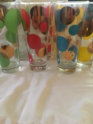 7 Vintage Russel Wright Tall Bar Glasses