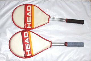 Vintage 70s Amf Head Professional Tennis Racquet Aluminum W/ Cover 4 3/4