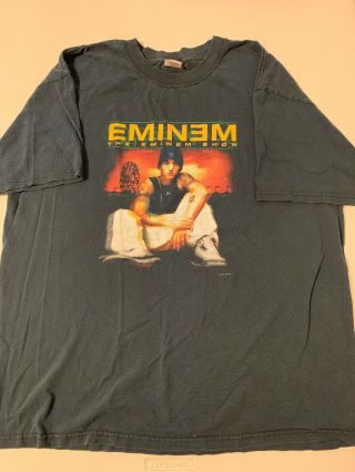 Vtg Eminem Anger Management Tour T Shirt 2002 The Eminem Show Jordan Iii Rap Tee