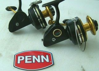 2 Vintage Penn 710z Usa Made Spinning Reels Salt Water Repair