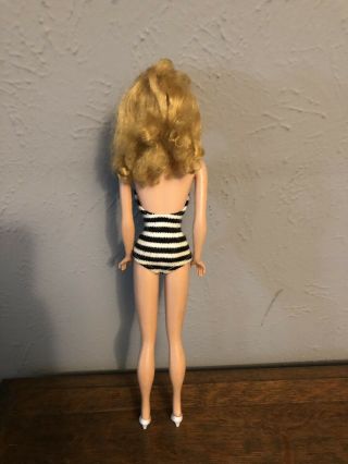 Vintage Midge Barbie Doll Mattel Ponytail Blond Hair Ponytail.  Blue Eyeliner 2