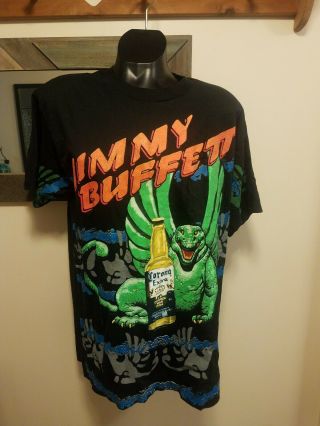 Rare Vintage Jimmy Buffett Corona Recession Recess 1992 Tour ’92 T Shirt 90s Xl
