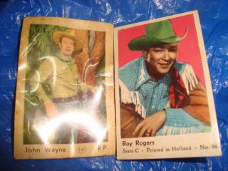 32 Old Vintage Small Size Hollywood Western movie Cow Boys Stars color Cards 2