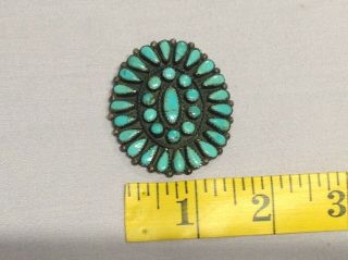 Vintage Western BOLO TIE with Multiple Turquoise SIGNED BENNETT Native American 4