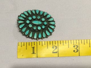 Vintage Western BOLO TIE with Multiple Turquoise SIGNED BENNETT Native American 5