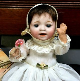 Antique Bisque - Head Baby Doll - Morimura Brothers Mold 2 Japan 3/0 Mb