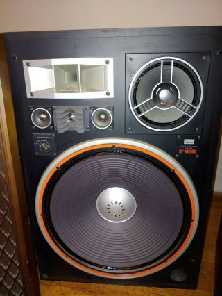 Vintage Sansui SP - X8900 Speakers 4 Way,  6 Speaker System Wooden Grill Intact 2