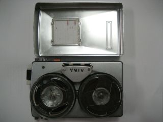 RARE Vintage AIWA TP - 60 Portable Reel To Reel Tape Recorder 4