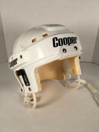 Vintage Cooper Ice Hockey Helmet - Cooper Sk 2000 L - White - Large -