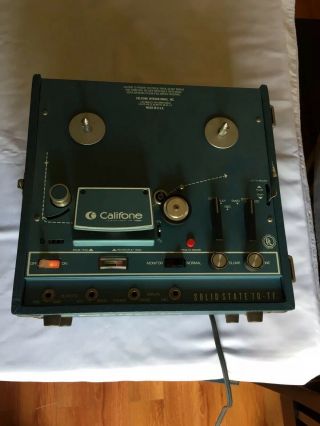 Vintage Califone Solid State Reel To Reel Recorder Model 70 - Tf Made In Usa