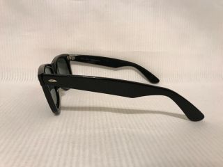 Vintage Ray - Ban Bausch & Lomb B&L 5022 Wayfarer Black Green G15 Lens Sunglasses 2