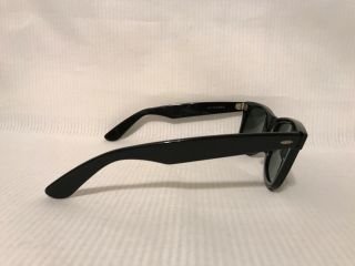 Vintage Ray - Ban Bausch & Lomb B&L 5022 Wayfarer Black Green G15 Lens Sunglasses 5