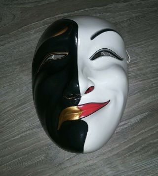 Vintage I B Anom (ida Bagus) Folk Art Bali Master Carved 10 " Wood Mask Signed
