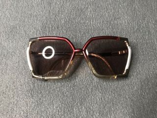 Vintage Authentic Ted Lapidus Paris Designer Oversize Octagon Sunglasses 70s