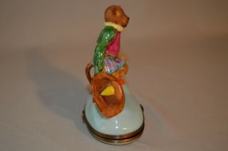 Vintage Limoges French Figural Trinket Box – Cat with Old English Clothes 4