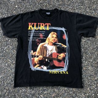 Vintage Nirvana T Shirt Kurt Cobain Bootleg