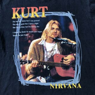 Vintage Nirvana T Shirt Kurt Cobain Bootleg 3