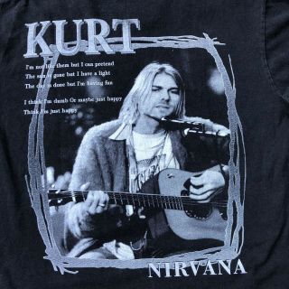 Vintage Nirvana T Shirt Kurt Cobain Bootleg 4