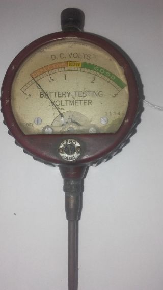 Vintage Hickok Electrical Dc Battery Volts Tester