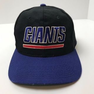 Vintage York Giants Sports Specialties Script Wool Snapback Hat 90s Nfl