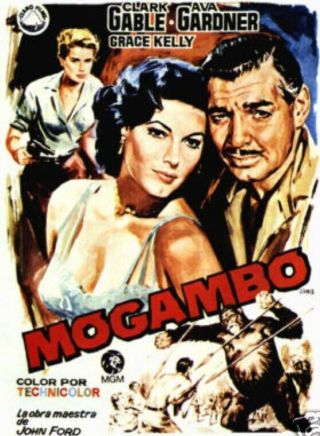 Movie 16mm Mogambo Feature Vintage Drama 1953 Film Clarke Gable