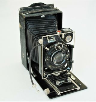 Vintage Zeiss Ikon Compur W/tessar 1:4.  5 F - 13.  5cm Carl Zeiss Jena Lens - As - S