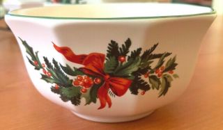 Pfaltzgraff Christmas Heritage Vintage Dinnerware China Dessert Bowl X 8