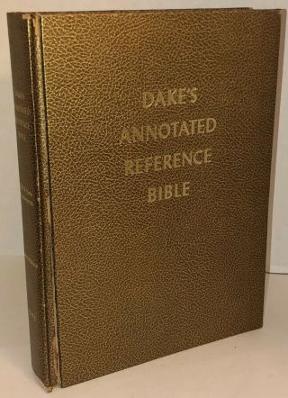 Vintage 70s Dakes Annotated Reference Bible 1970 Larger Print First Edition Kjv