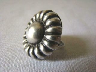 Striking Vintage Navajo Hand Made Sterling Silver Ring,  Old Pawn