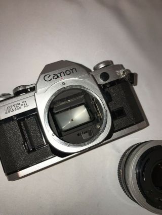 Vintage Canon AE - 1 SLR 35mm Camera with 50mm FD Lens In 7