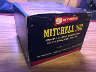 Vintage Garcia/Mitchell 300 Spinning Reel in Clamshell BOX 3