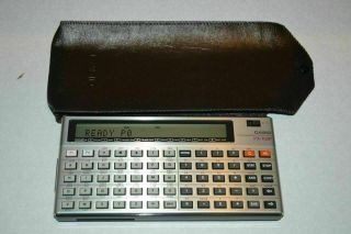 Casio Fx - 702p Vintage Programmable Calculator With Cover Case And Batteries