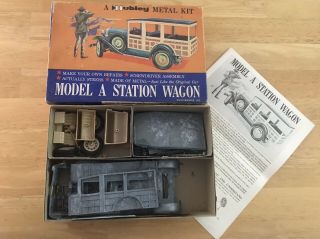 Vintage Hubley Metal Kit - Model A Station Wagon 858k - 350 - With Decals