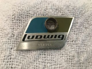 1970’s Vintage Ludwig Blue & Olive Badge 934354