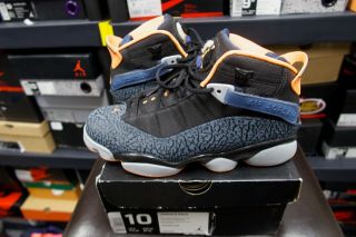 Nike Air Jordan 6 Rings Size 10 Og Retro Vtg Vintage Vnds Nba Basketball Blue