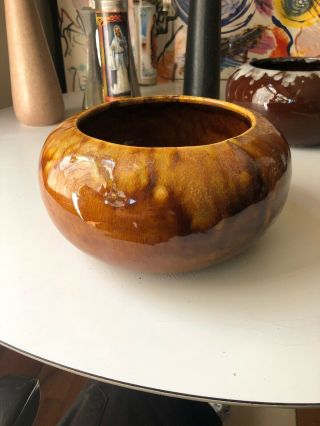 Vtg.  Rare Frank Moreno Planter Pot - California Pottery - Mid Century - 8 X 5