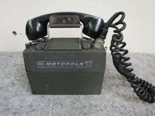 Vintage Motorola Pt - 300 Handie Talkie Fm Portable Lunchbox Radio Phone
