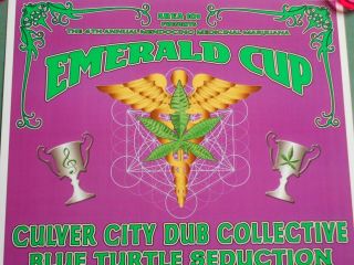 Very Rare - - Emerald Cup - - Vintage Cannabis Cup Poster - - Grateful Dead - -