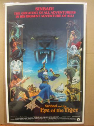 Vintage 1977 Sinbad And The Eye Of The Tiger Movie Poster 4259