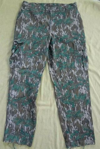 Vintage Mossy Oak Hunting Camo Pants Size L 38x34 Made In Usa