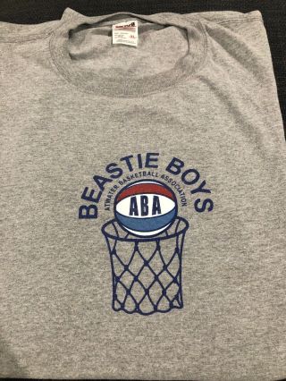 Vintage Beastie Boys Aba Atwater Basketball Association Xl Shirt 80s 90s