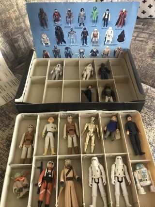 Vintage Star Wars Carrying Case W/action Figures 2